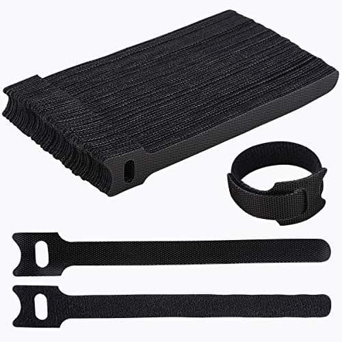 Nettbe Reusable Cable Ties, 6" (60-Pack)